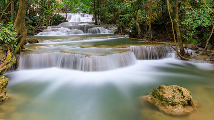 huaimae khamin waterfall srisawat district  karnchanaburi thailand