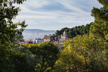 Obraz premium Park Güell in the morning, Barcelona