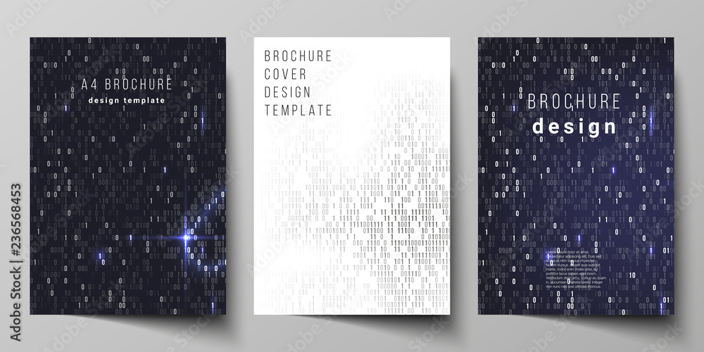 Aufkleber vector layout of a4 format cover mockups design templates for brochure, magazine, flyer, booklet, re