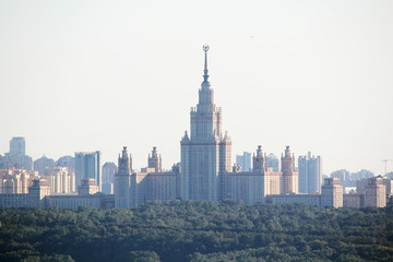 Obraz premium Main building of Moscow State University