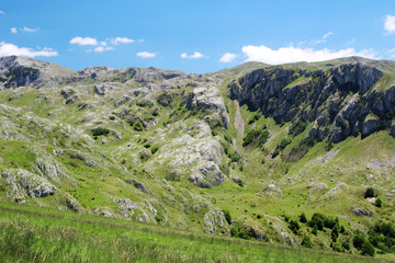 Fototapeta na wymiar National Park Durmitor, a mountain pass, Montenegro 