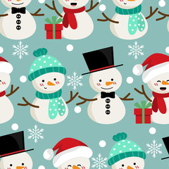 Christmas holiday season seamless pattern.