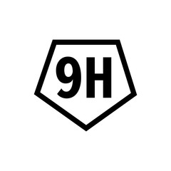 9H surface hardness symbol