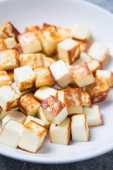 Cubed Fried Paneer Fried