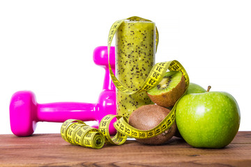 fruit and vegetable smoothie, diet concept