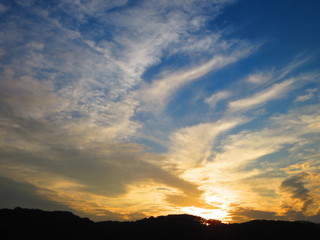 夕暮れの空