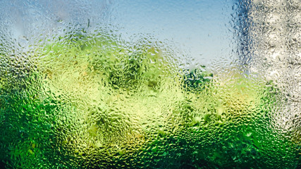 Water drops on window glass, Background design