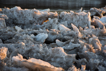 ice on water