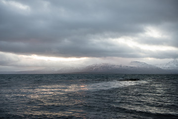 Sonnenuntergang in Tromsø