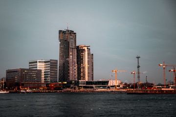 Panorama of Gdynia, view from the sea