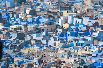 Jodhpur the blue city in Rajasthan State, India
