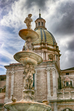La fontana di Piazza Pretoria di Palermo