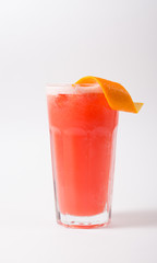 Alcohol cocktail drink on a white background