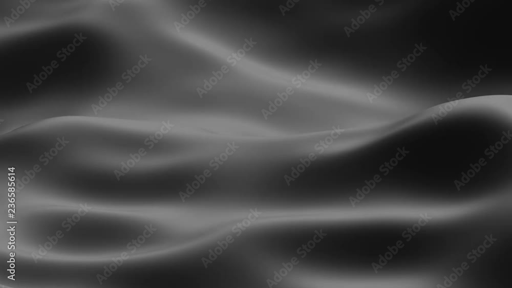 Poster abstract 3d rendering of seamless looped smooth surface animation with waves. modern background desi