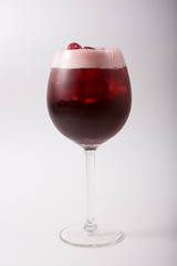 Alcohol cocktail drink on a white background
