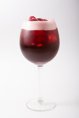 Alcohol cocktail drink on a white background