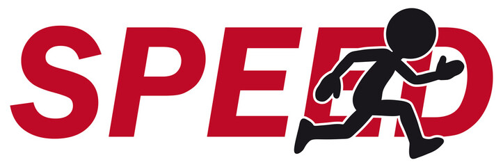 Fast Running Cartoon Charakter with 