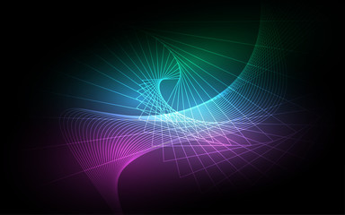 Wireframe line abstract background