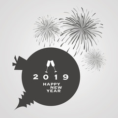 New Year Card Background - 2019