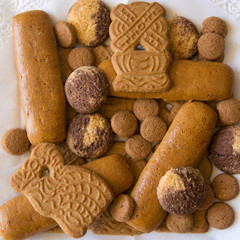 An assortment of Christmas cookies served in Germany