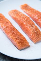 spiced salmon filets