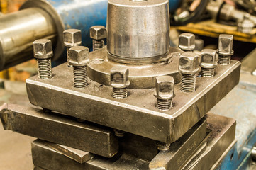 The old Soviet equipment. Lathe