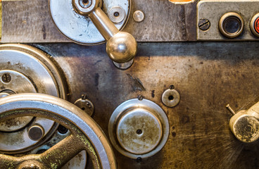 The old Soviet equipment. Lathe