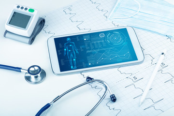 Medical full body screening software on tablet and healthcare devices
