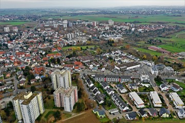 Naklejka premium Steinbach in Hessen aus der Luft
