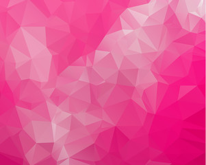 Fototapeta premium Multicolor purple, pink polygonal illustration, which consist of triangles. Geometric background