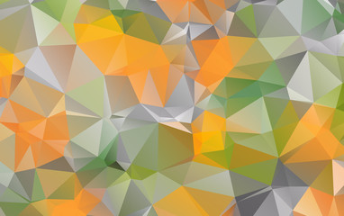 Light Orange polygonal illustration, which consist of triangles. Geometric background in Origami style with gradient. Triangular design for your business
