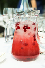 Refreshing berry lemonade