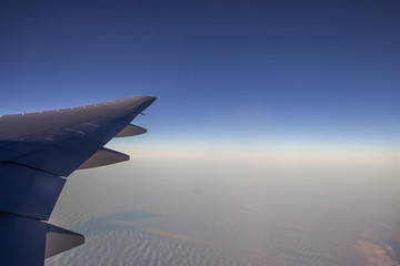 Obraz premium View from airplane window
