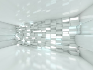 Abstract modern architecture background. 3D rendering