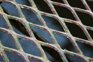 close up of a fence 