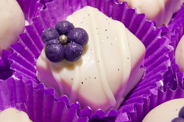 cupcake with flowers