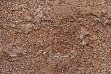 Rock concrete abstract neutral light beige wall background. Rustic wall surface for texture and background. Beige clay wall for wallpaper