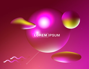Dynamic 3D background with fluid shapes modern concept. minimal poster. ideal for banner, web, header, page, cover, billboard, brochure