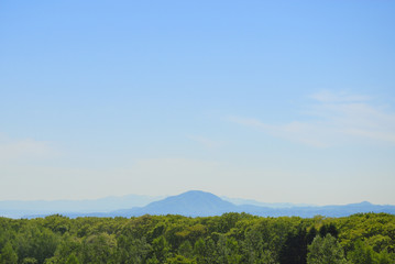 Obraz premium 木 山 空 雲 素材