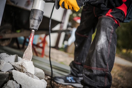 Concrete Breaker in Action