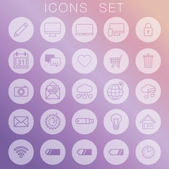Icons set - vector design