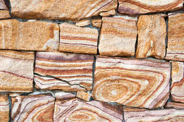stones for wall decoration with a beautiful multi-colored pattern