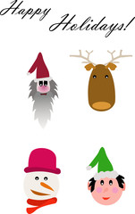 Happy Christmas icons