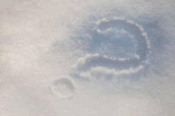 footprints in the snow