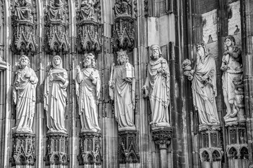 apostel at beautiful dome in cologne