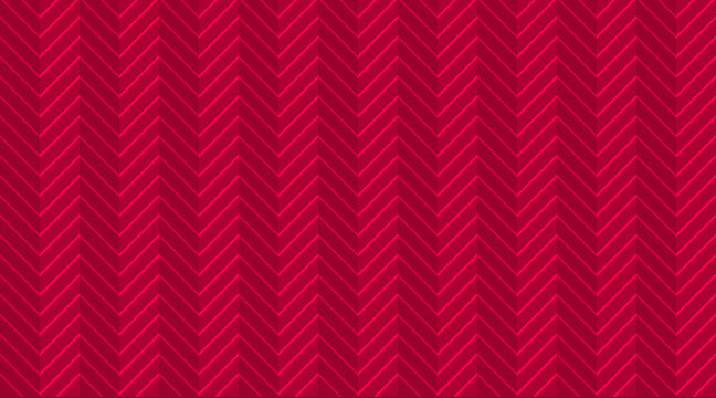 Deep red burgundy chevron zigzag seamless pattern with light festive lines. Halftone template wallpaper. Background for birth invite card. Herringbone vector sharp and jagged waves. Luxury modern VIP 