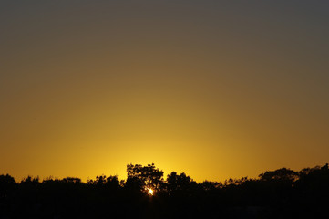 おわりゆく夕焼け