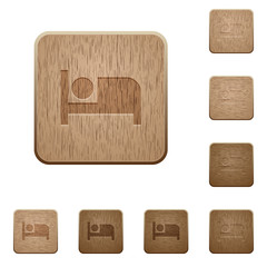 Hotel wooden buttons