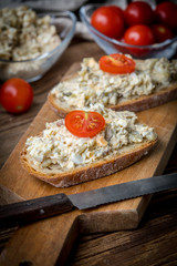 Mackerel fish paste.