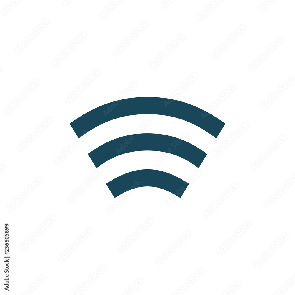 Poster wifi signal of full strength connection icon. simple element illustration. wifi signal of full stren